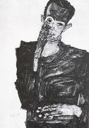 Egon Schiele Self portrait oil painting picture wholesale